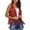 a-Red24783, variant on Women's Suede Fringe Vest Solid Color Cropped Outerwear Jacket Sleeveless Open Front Gilet For Casual Daily Outdoor Wear Versatile Top
