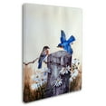 thumbnail image 2 of Trademark Fine Art 'Bluebirds With Daisies 3' Canvas Art by Arie Reinhardt Taylor, 2 of 3