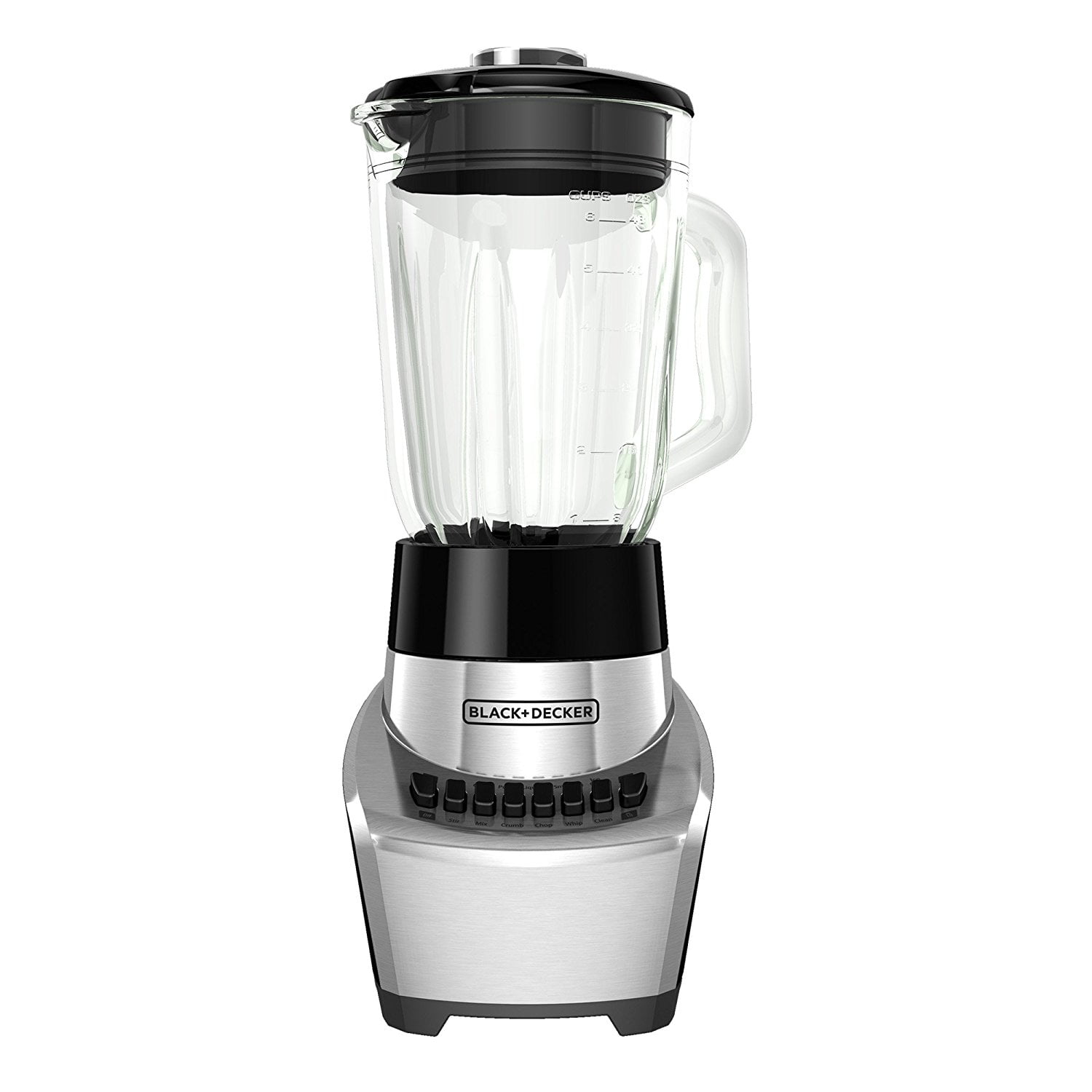 BLACK+DECKER BL1111SG FusionBlade Blender with 6Cup Glass Jar, 12