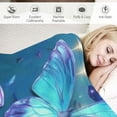 thumbnail image 3 of ONETECH Butterfly Throw Blanket Super Soft Lightweight Flannel Blankets for Bed Couch Sofa, All Season Warm Cozy Plush Blanket, 3 of 6
