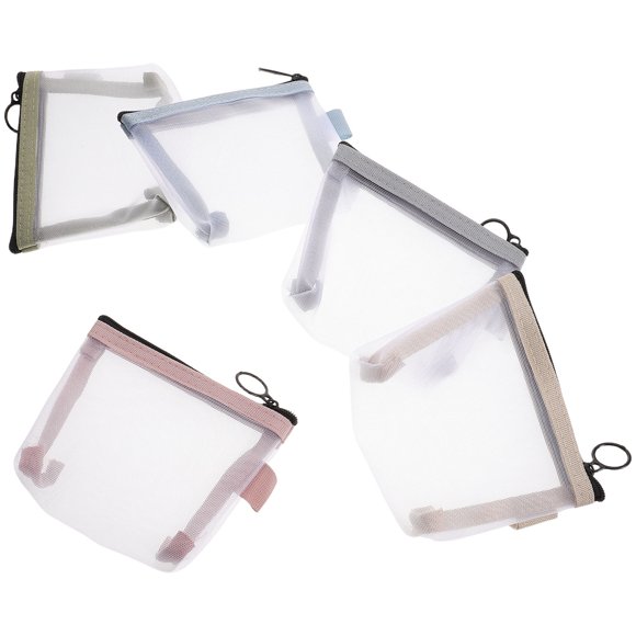 COSMOBETTY 5Ud Estuche De Malla Transparente Para Cosméticos Con Ideal Para Viajes Y Almacenamiento