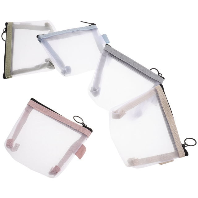 COSMOBETTY 5Ud Estuche De Malla Transparente Para Cosméticos Con Ideal Para Viajes Y Almacenamiento