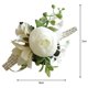 thumbnail image 2 of Ramillete de muñeca con boutonniere, ramillete artificial para el novio, fiesta de graduación y padrinos de boda Una mano, 2 of 9