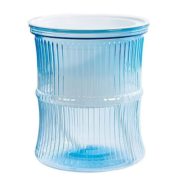 Transparent Double Layer Plastic Flower Pot Self Watering Flowerpot With Rope