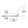 thumbnail image 2 of Duravit 610001001001300 bidet seat white AC100-120V,1/2",w.R, 2 of 4