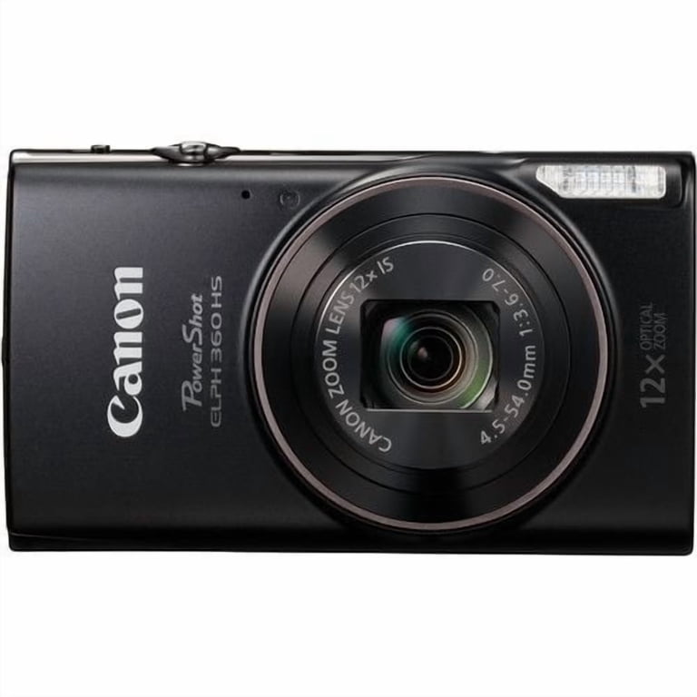 Canon PowerShot IXY 650 (ELPH 360) HS Digital Camera (Black) with