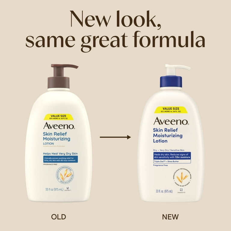 Aveeno Skin Relief Moisturizing Lotion for Very Dry Skin, 33 fl