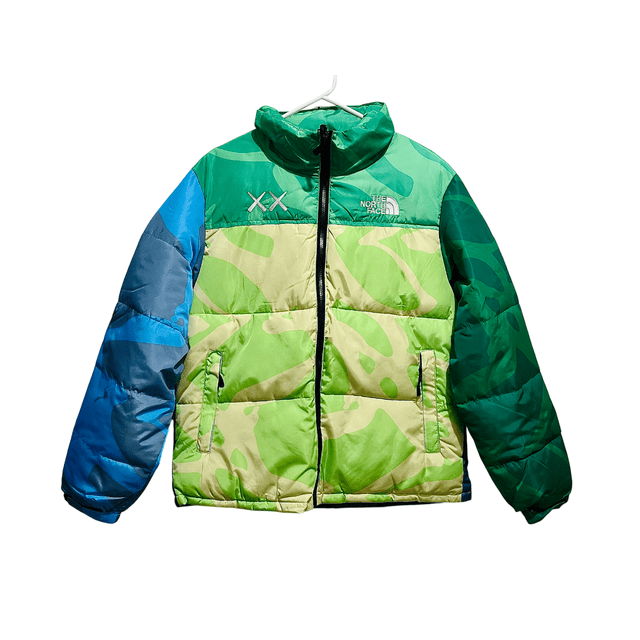 Chamarra The North Face x Kaws The Nuptse Verde Talla M