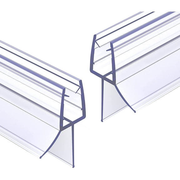 TRIANU Shower Door Seal Set of 3, 0.39x 15.7" Frameless Shower Door Bottom Seal and Side Seal Strip Durable Shower Door Sweep - Stop Shower Leaks and Create a Water Barrier