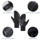 thumbnail image 3 of Guantes de invierno Hukapapa para hombres y mujeres, guantes impermeables, guantes térmicos para el trabajo, guantes deportivos para correr, andar en bicicleta, conducir, senderismo, XL, 3 of 7