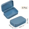 thumbnail image 2 of uxcell 6pcs Metal Tin Box, 3.7x2.4x0.8" Mini Portable Rectangular Empty Tinplate Small Storage Container Airtight Tins with Lids for Candy Favors Crafts Christmas Gifts, Blue, 2 of 7