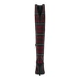 thumbnail image 2 of INC Womens Red Plaid Vented Back Padded Rhinestone Goring Saveria Pointed Toe Stiletto Zip-Up Dress Boots 6 M, 2 of 4