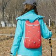 thumbnail image 6 of 12L Mountaineering Backpack Waterproof Ultralight Storage Knapsack Foldable Lightweight Zippers Rucksack Travel Trip Bag (Pink), 6 of 12