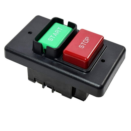 Delta Table Saw On Off Switch HQRP On/Off Switch for Jet 994542 fits Table Saw, Router Table, Drill Press, Bench Saw 110/220 Volt + Coaster ()