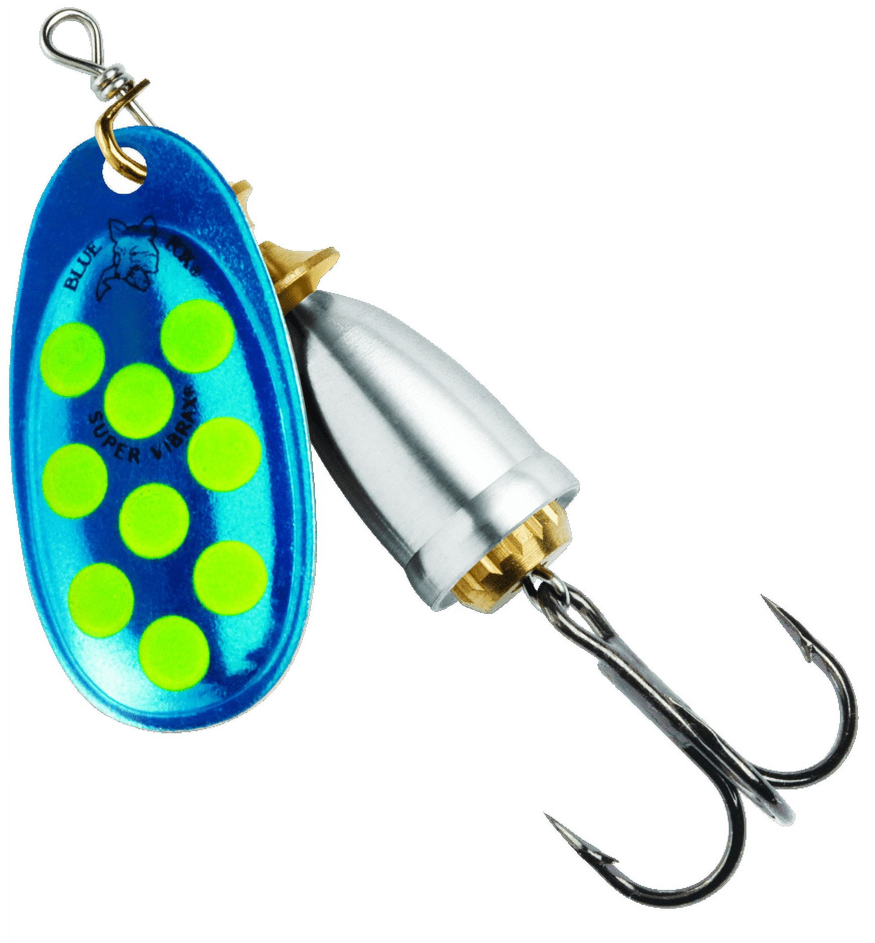 (2 pack) Blue Fox Classic Vibrax Size 5 Inline Spinner 7/16 oz Blue/Flo Yellow/Silver