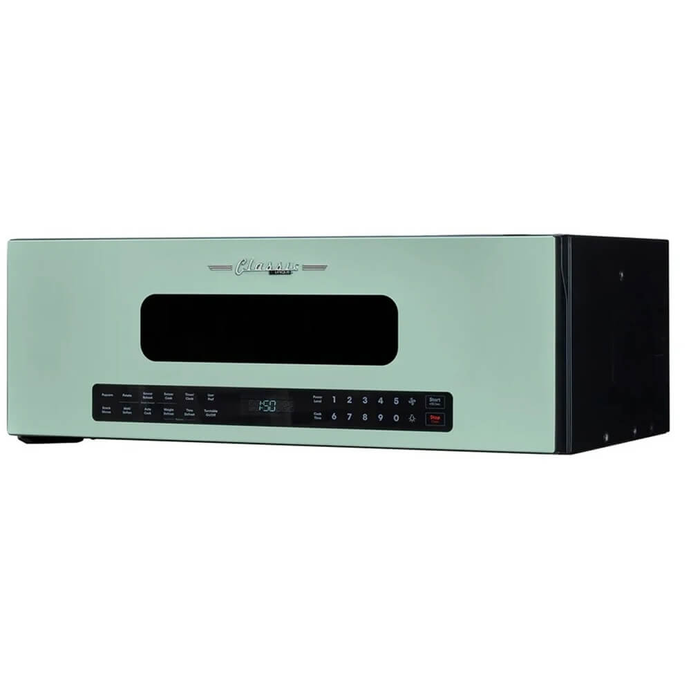 Unique Appliances 30' Classic Retro Over-The-Range Microwave, Mint Green