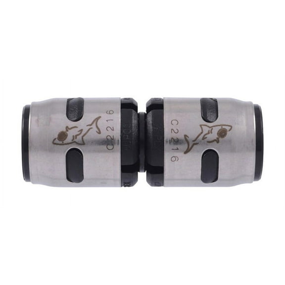 K008A PEX Evopex Push Coupling, 1/2 x 1/2-In. - Quantity 1