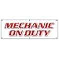 thumbnail image 2 of 72" Mechanic ON Duty Banner Sign Repair Shop Automotive Tools Maintenance, 2 of 4