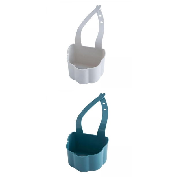 2x/Set Fregadero de Cocina de Almacenamiento Fregadero Desagües Coladores Colgando Ahorre Espacio