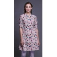 thumbnail image 3 of Bimba Roll Up Sleeve Kurti For Women Printed Mandarin Collar Short Kurti Tops, 3 of 6