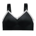 thumbnail image 5 of CLOISE Bralettes for Women Fashion Underwire Push up Stretch Cami Bras with Adjustable Straps Large Bust Seamless Bras with Support and Lift Comfort Soft Lace Sleeping Everyday Bras Black L, 5 of 5