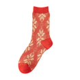 thumbnail image 2 of Bas Rouges pour Femmes Automne et Hiver Nouvelle Mode Décontractée Chaussettes de Noël Épaissies à Long Barillet, 2 of 3