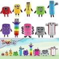 thumbnail image 1 of 10pcs/set Numberblocks Plush Toys Educational Stuffed Number Blocks Toys Cartoon Figure Stuffed Plushies Children Gift,Six 23cm, 1 of 5