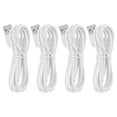 thumbnail image 1 of ColoMX 4 irrigadores bucales portátiles con cable de carga USB, cable de carga rápida para limpieza óptima, uso doméstico y de viaje, color blanco., 1 of 8