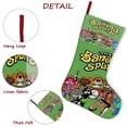 thumbnail image 5 of La Hora de Aventura de los Banana Splits Tema: Calcetines de Navidad, fino lino blanco para colgar en escaleras y chimenea, decoración navideña para el hogar, regalo de Navidad. 45cm × 32cm, 5 of 5