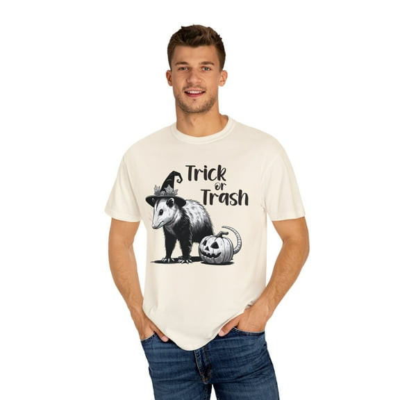 Trick or Trash Halloween, Comfort Colors T-Shirt, Sizes S-4X