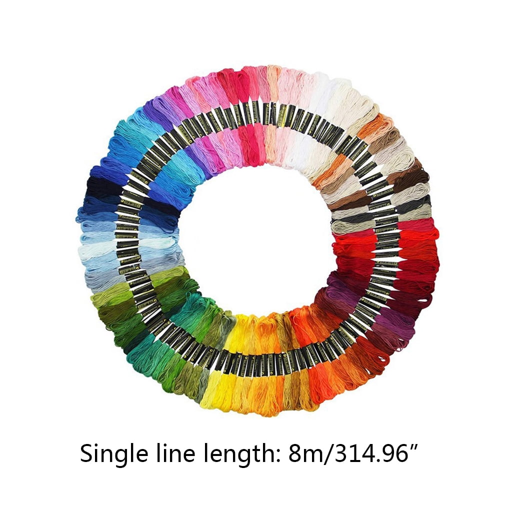 Embroidery Thread, Friendship Bracelets Strings, Rainbow 50/100/150 Color Embroidery Floss for DIY Craft With the tool