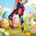 thumbnail image 2 of Shadoumai Easter High Waist Yoga Pants with Pockets, Tummy Control Workout Running Yoga Leggings for Women Plus Size XS-3XL, 2 of 4