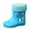 Blue, variant on Hpapadks Rain Boots For Boys Classic Mid Calf Comfy Waterproof Water Shoes Non Slip Lightweight Casual Hiking Blue 18-24 m
