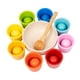 thumbnail image 5 of Pelotas en vasos, juguete Montessori para niños en edad preescolar, juego de mesa educativo. 8 colores, 5 of 9
