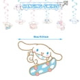 thumbnail image 4 of Lindo Sanrio Cinnamoroll Tema Fiesta De Cumpleaños Decoraciones Rosa Azul Dibujos Animados Perro Mantel Desechable Vajilla Conjunto Niña Regalo Bebé Ducha Juguetes, 4 of 4