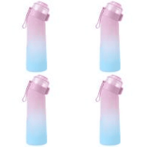 Botella de bebida de 650 ml sin BPA con sabor para acampar senderismo pesca rosa