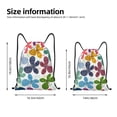 thumbnail image 2 of Daiia Colorful Butterflies Pattern Drawstring Backpack, Gym Bag, Lightweight Backpack, Water-Resistant Bag Travel Sports Backpack, Fitness Bag, Yoga Bag-Small, 2 of 6