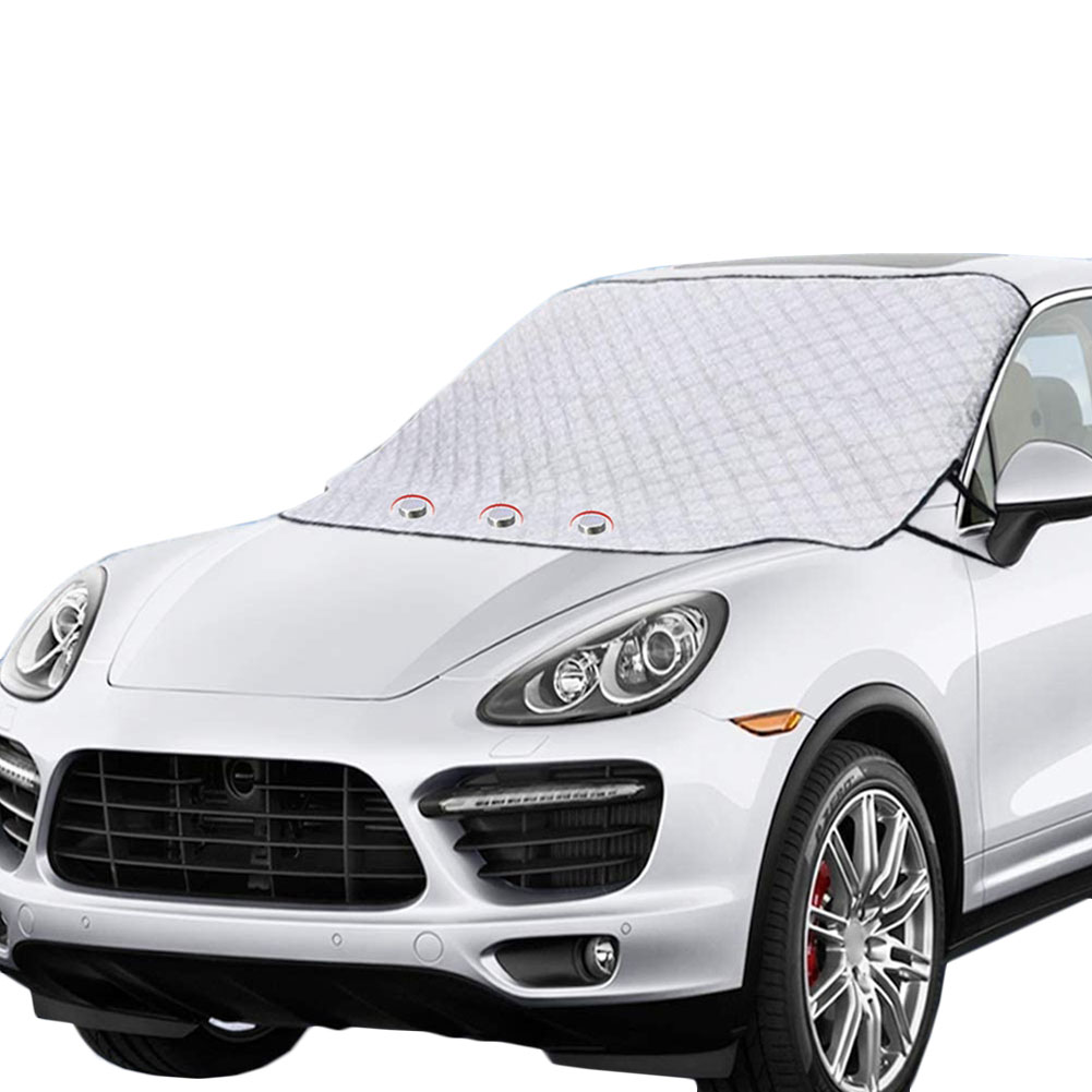 Windshield Cover for Ice and Snow, 4 Layer Frost Guard Windshield Cover, Car Sun Shade Cover Car