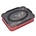 thumbnail image 3 of Loewten Divided Dinner Plate, Divided Dinner Tray Food Plate Wide Applicability Detachable Rust Proof Keep Food Warm For School Canteen, 3 of 8