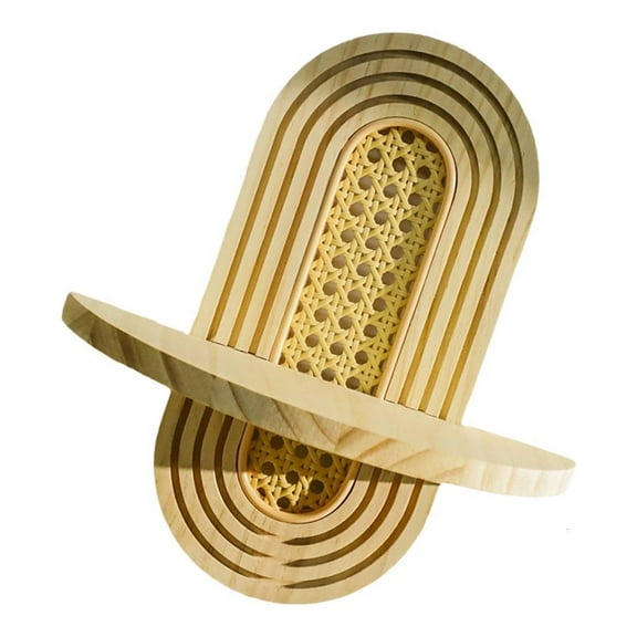 Rattan Floating Shelves,Farmhouses Display Storage Organizers Bohemians Wall Decors