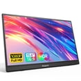 thumbnail image 1 of Anyuse Monitor portátil de 15,6 pulgadas 1080P USB-C HDMI Monitor de viaje ultradelgado con soporte, para computadora portátil, PC, teléfono Mac, PS, Xbox, Swich Monitor de juegos IPS ultradelgado de, 1 of 5
