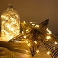 thumbnail image 4 of RESNICE Star String Lights Plug in,80FT 240 LEDs Star Fairy Lights,Waterproof Starry Light with 8 Modes Remote for Outdoor Indoor Christmas Wedding Garden Ramadan Decor,Silver Wire,Warm White, 4 of 8