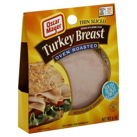 Oscar Mayer Cold Cuts: Oven Roasted Thin Sliced Turkey Breast, 6 oz