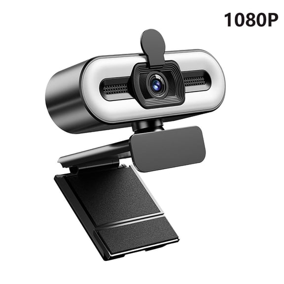 MOMOJIA Clear Webcam 1080p/2K Auto Light Correction Microphone Rotate with Privacy Cover
