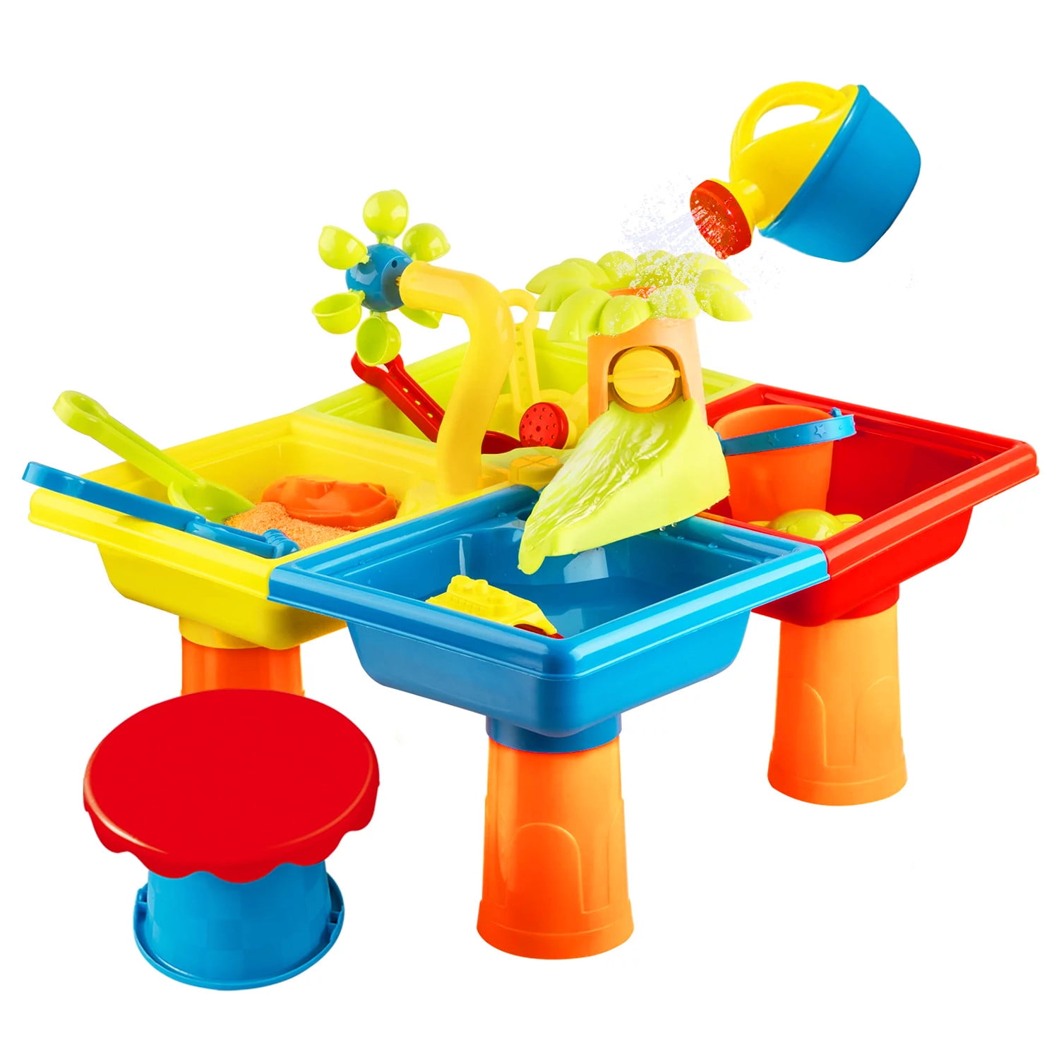 Elegant Choise Water Tables for Toddlers Outdoor Sand Toys 14 Year Old, 25Pcs Set