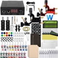 thumbnail image 1 of Kit completo de máquina de tatuaje rotativa, pistola de tatuaje con fuente de alimentación, agujas, juego de tinta, Kit de artistas y principiantes, suministro de tatuaje, 1 of 3