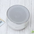 thumbnail image 2 of 1Pcs Small Portable Speakers Silver Aluminum Alloy With Bluetooth Audio Input 7.00X7.00X4.80In, 2 of 8