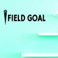 thumbnail image 1 of Custom Decals Field Goal Wall Art Size: 14 X 28 Inches Color: Black, 1 of 1