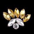 thumbnail image 3 of Parches de Flores DIY mayimx Apliques de Lentejuelas de Imitación de Cristal Amarillo Parche con cuentas de mariposa, 3 of 9