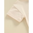 thumbnail image 6 of Bagilaanoe Newborn Baby Girl Boy Birthday Rompers Letter Print Short Sleeve Bodysuits 3M 6M 12M 18M Infant Summer Casual One Piece Short Jumpsuit, 6 of 7
